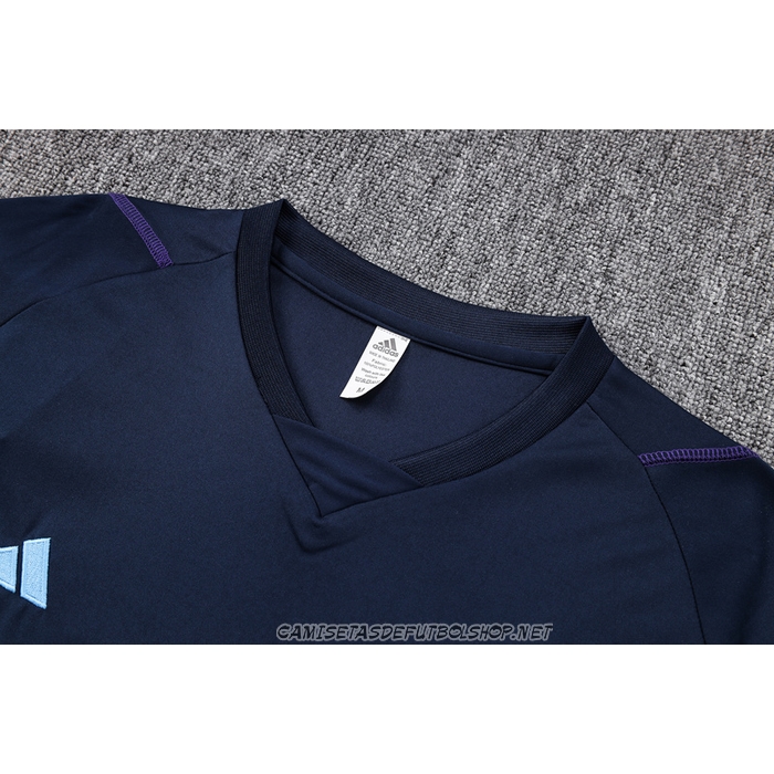 Chandal del Argentina 23-24 Manga Corta Azul - Pantalon Corto